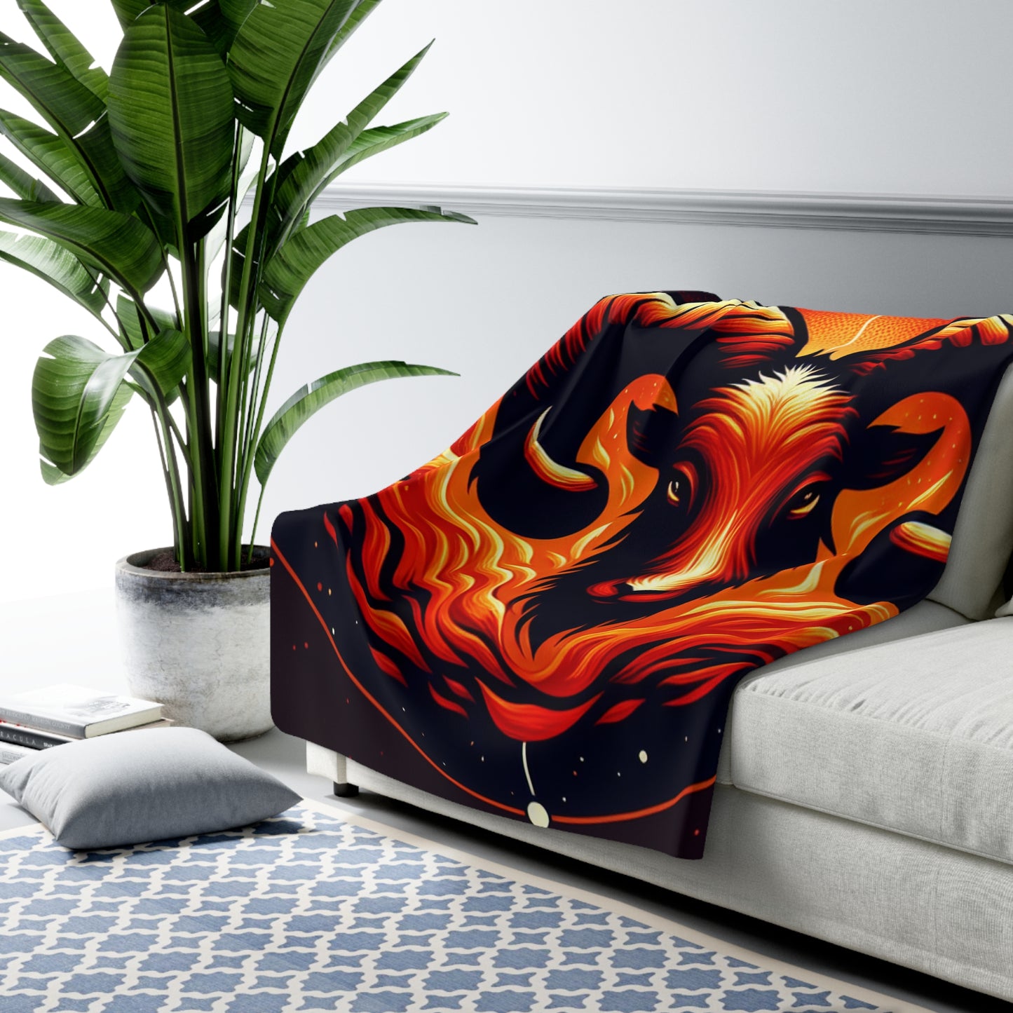 Aries Sherpa Fleece Blanket
