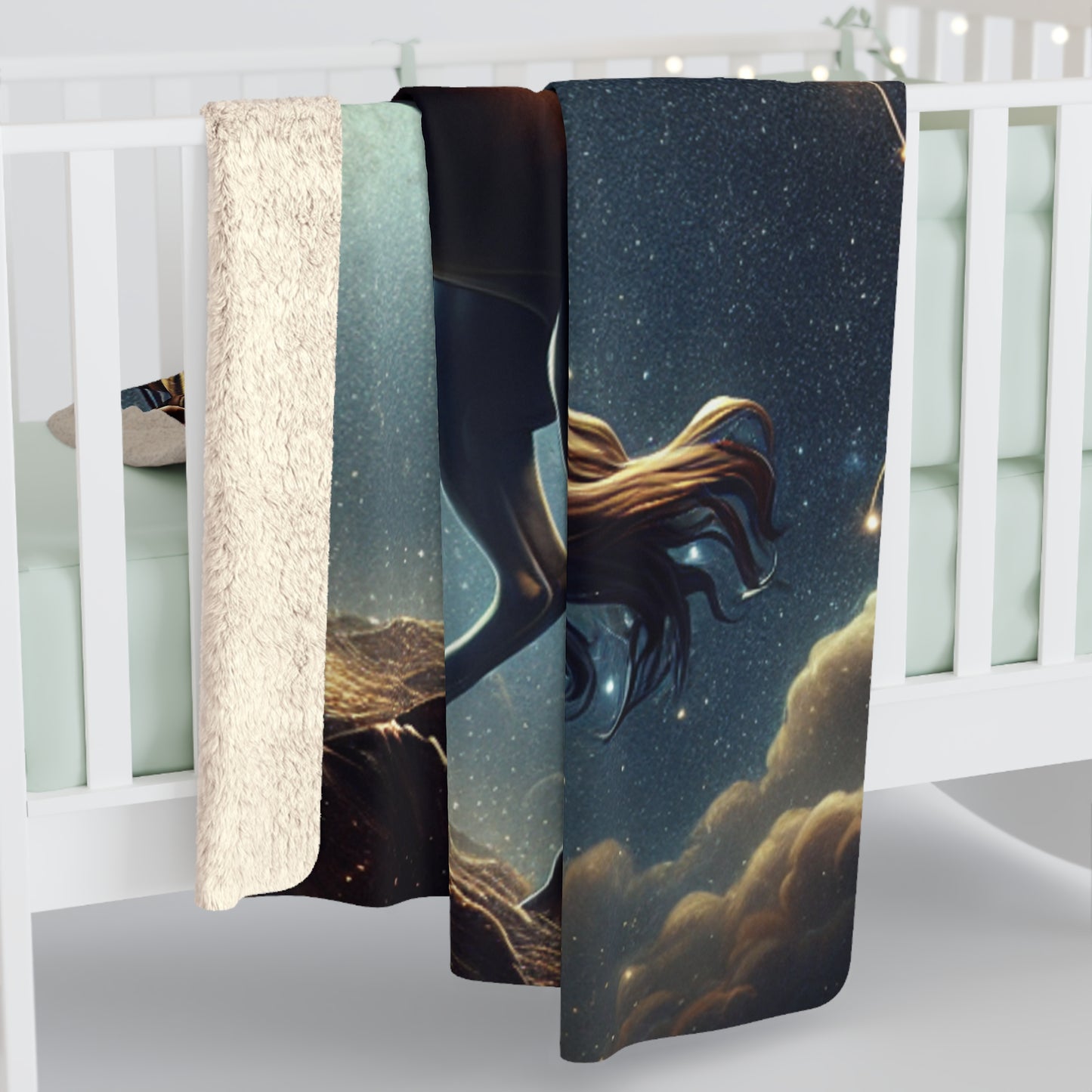 Sagittarius Sherpa Fleece Blanket
