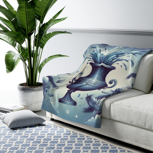 Aquarius Sherpa Fleece Blanket