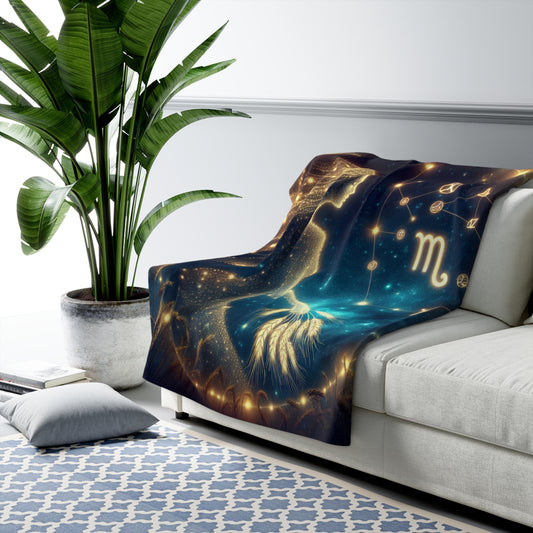 Virgo Sherpa Fleece Blanket
