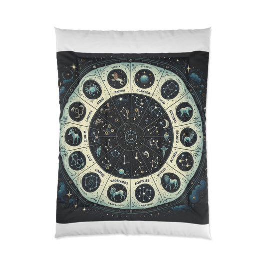 Astrology Zodiac Comforter - Cozy Celestial Bedding for Horoscope Lovers
