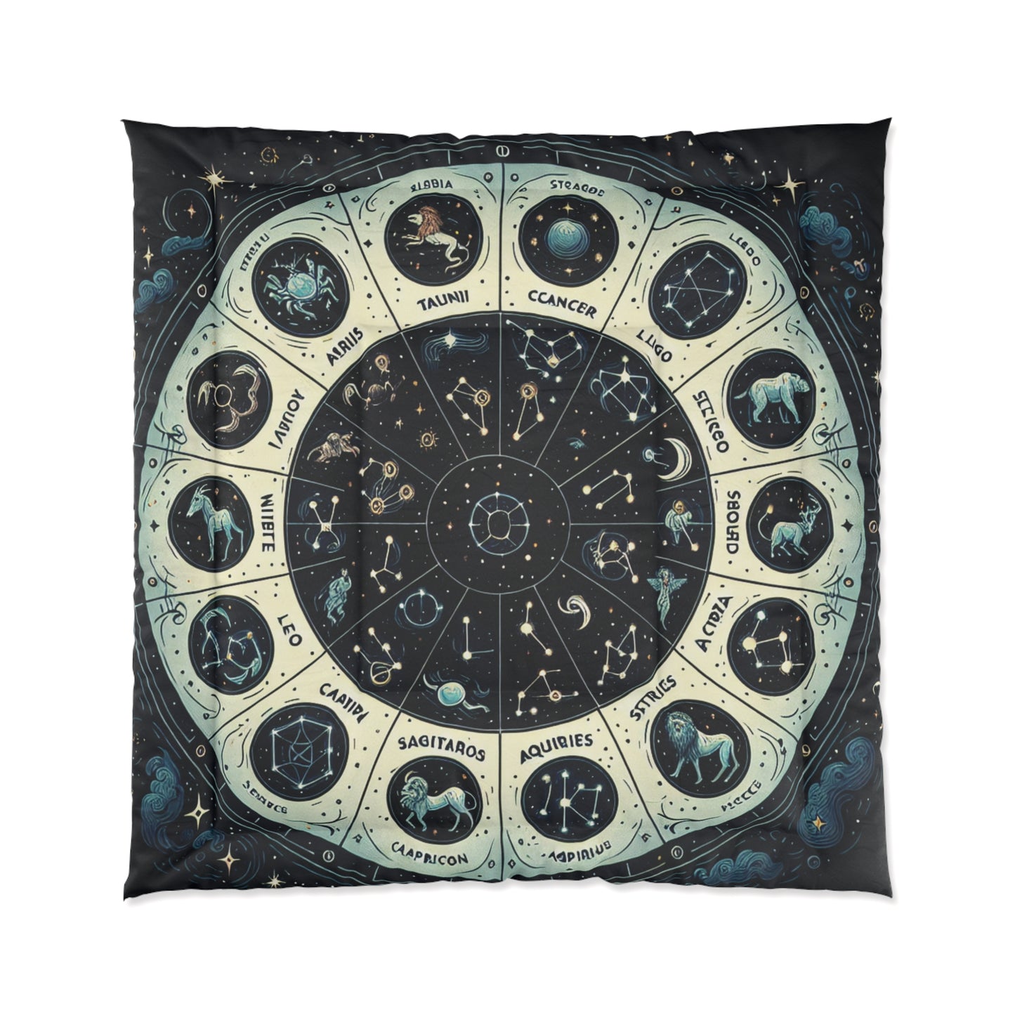 Astrology Zodiac Comforter - Cozy Celestial Bedding for Horoscope Lovers