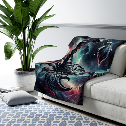 Scorpio Sherpa Fleece Blanket