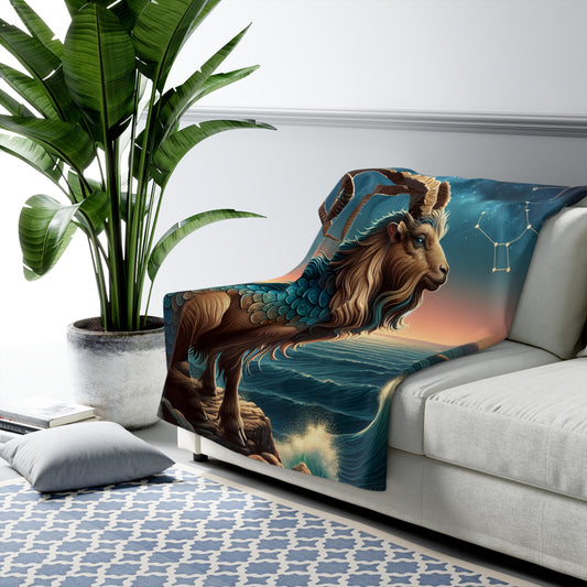 Capricorn Sherpa Fleece Blanket